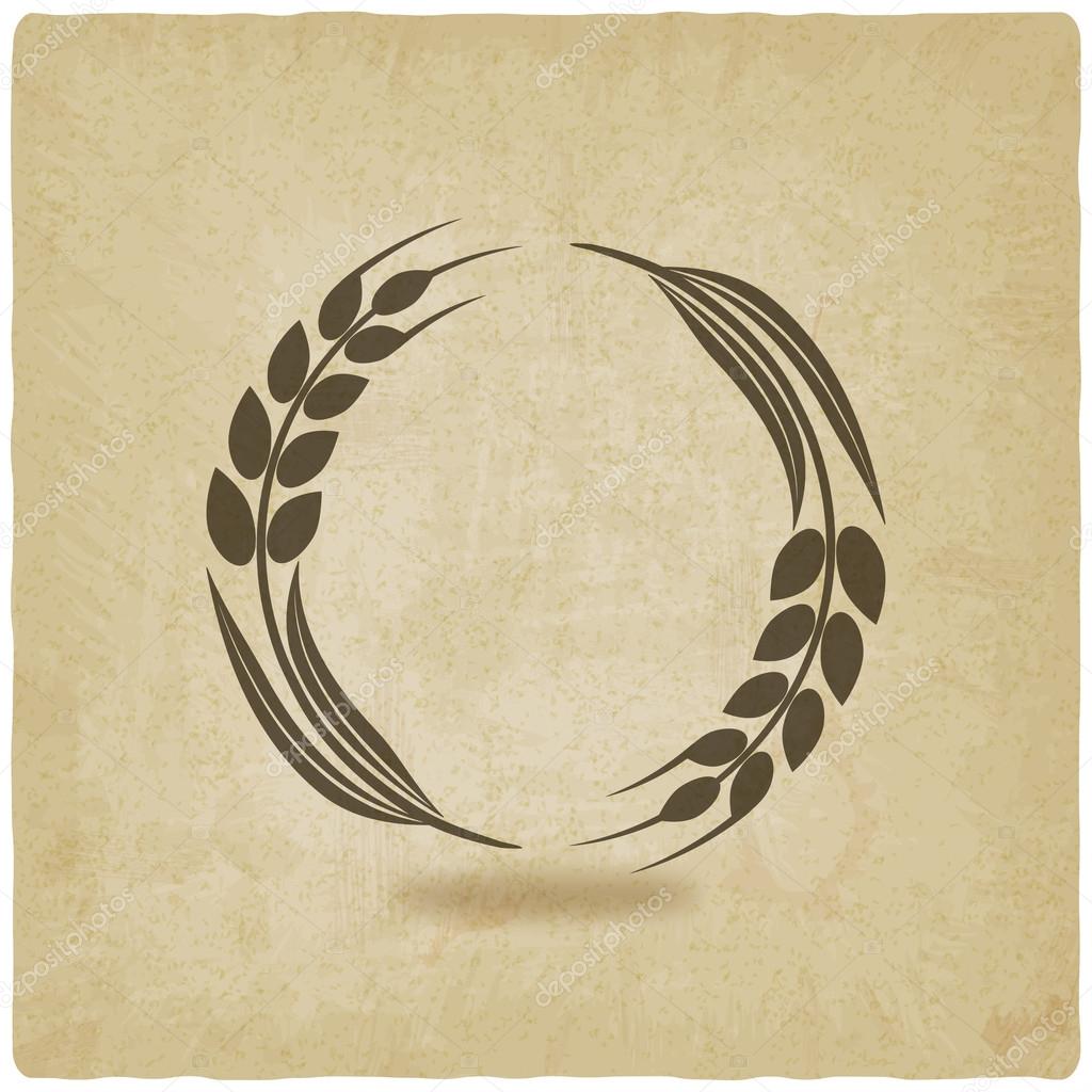 Wheat old background- vector illustration. eps 10