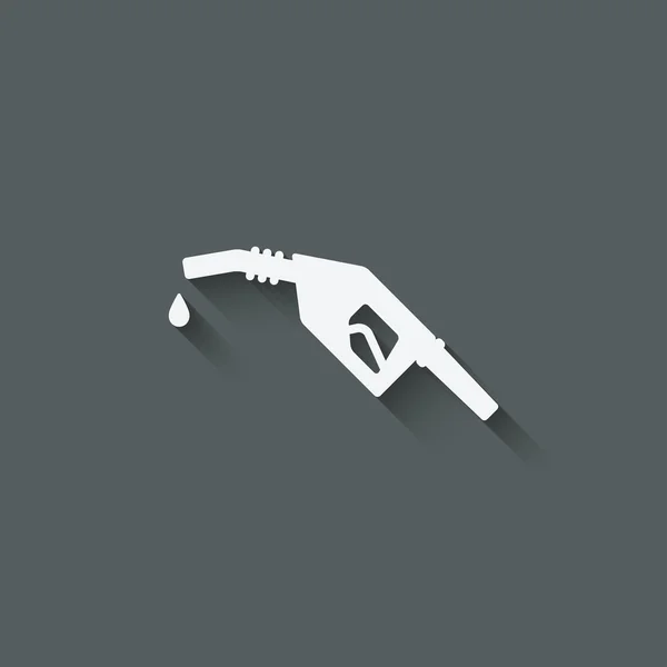 Gasolina símbolo bico de combustível —  Vetores de Stock