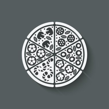 Pizza tasarım öğesi