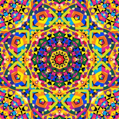 Dikişsiz kaleidoscope desen