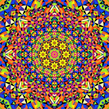Dikişsiz kaleidoscope desen