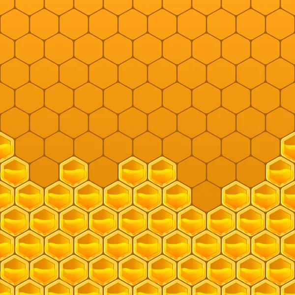 Fondo panal de abeja — Vector de stock