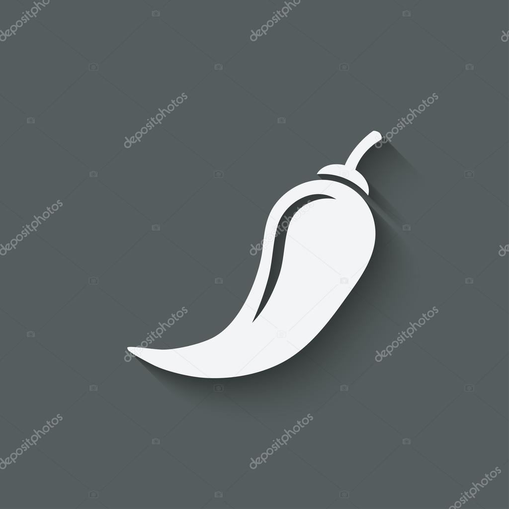 Chili pepper symbol - vector illustration. eps 10