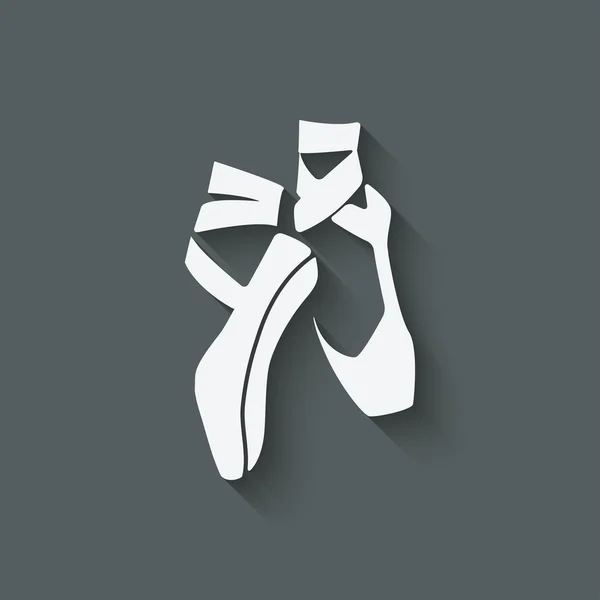 Ballet dansstudio symbool — Stockvector