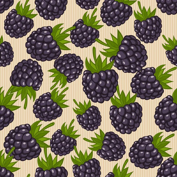 Blackberry seamless pattern — стоковый вектор