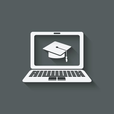 mesafe online öğrenme sembolü