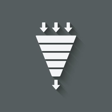 marketing funnel symbol clipart