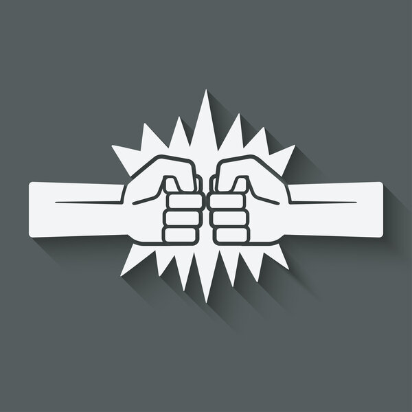 punch fists fight symbol