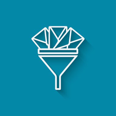 spam filtresi kavramı sembol