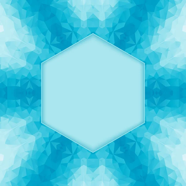 Polygonaler blauer Hintergrund — Stockvektor