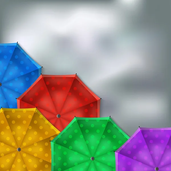 Barevné deštníky pozadí — Stockový vektor
