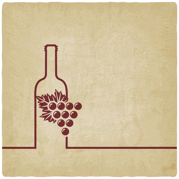 Menu de vinho fundo velho — Vetor de Stock