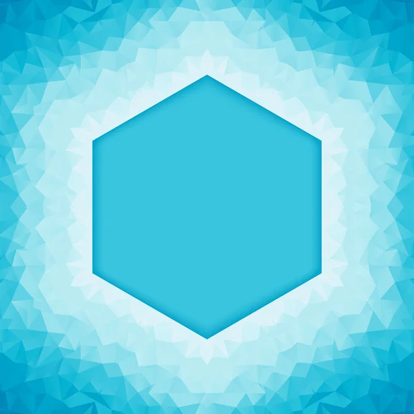 Fond bleu polygonal — Image vectorielle