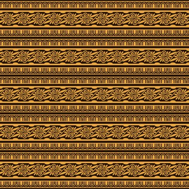 Dekoratif etnik çiçek çizgili desenli