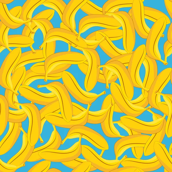 Nahtloses Muster aus gelben Bananen — Stockvektor