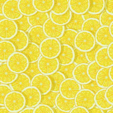 parlak limon dilimleri seamless modeli