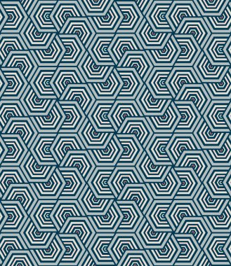 geometrik mavi seamless modeli