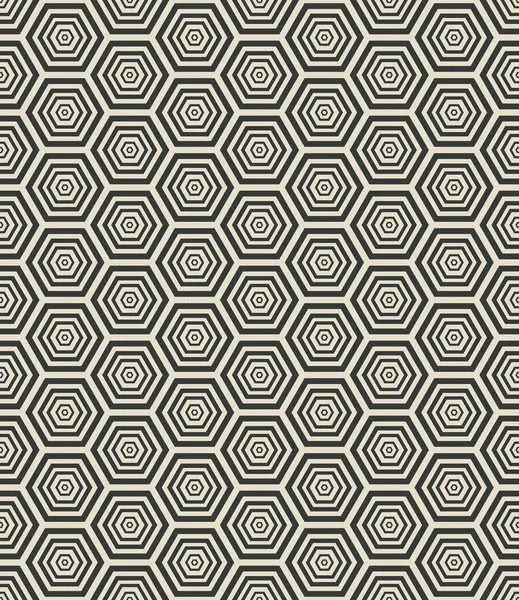 Hexagon geometric seamless pattern — Stock Vector