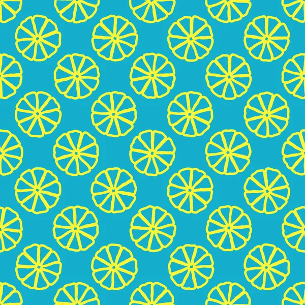 Лимонний безшовні візерунком — стоковий вектор