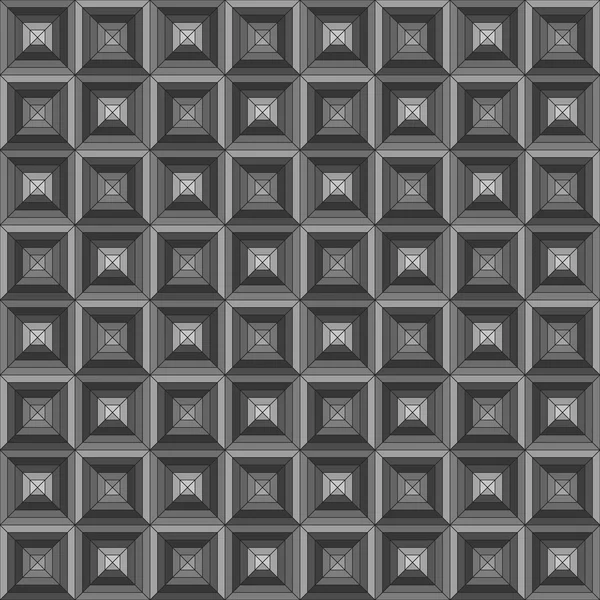 Quadratische nahtlose geometrische Muster — Stockvektor