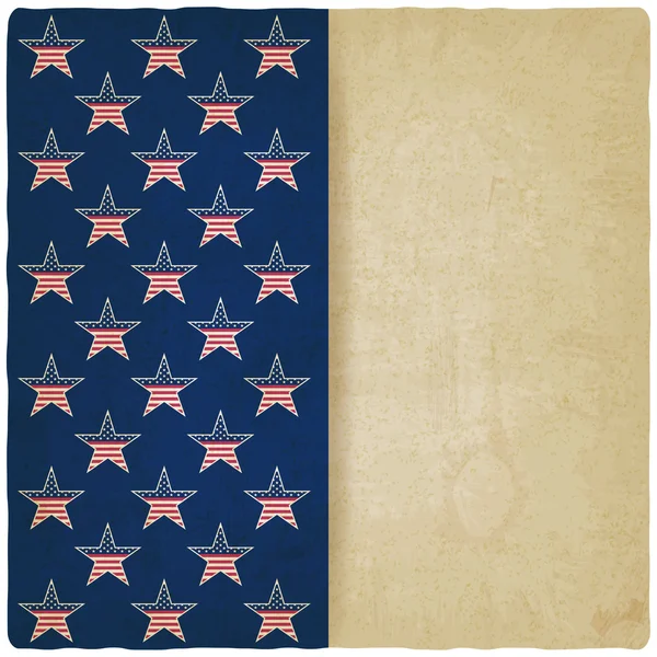 American stars old background — Stock Vector