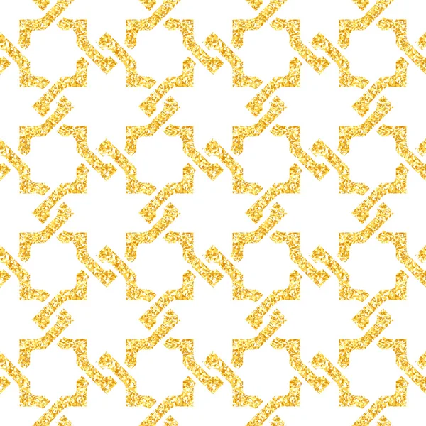 Golden seamless weave pattern — Stock Vector