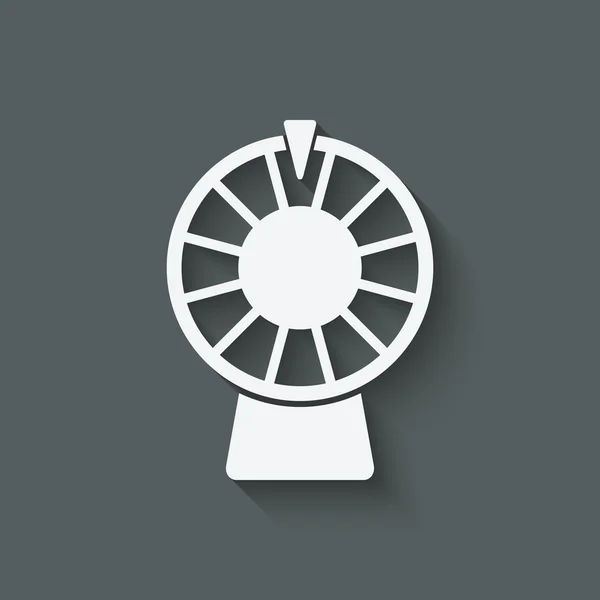 Wheel of fortune symbol — Stock Vector