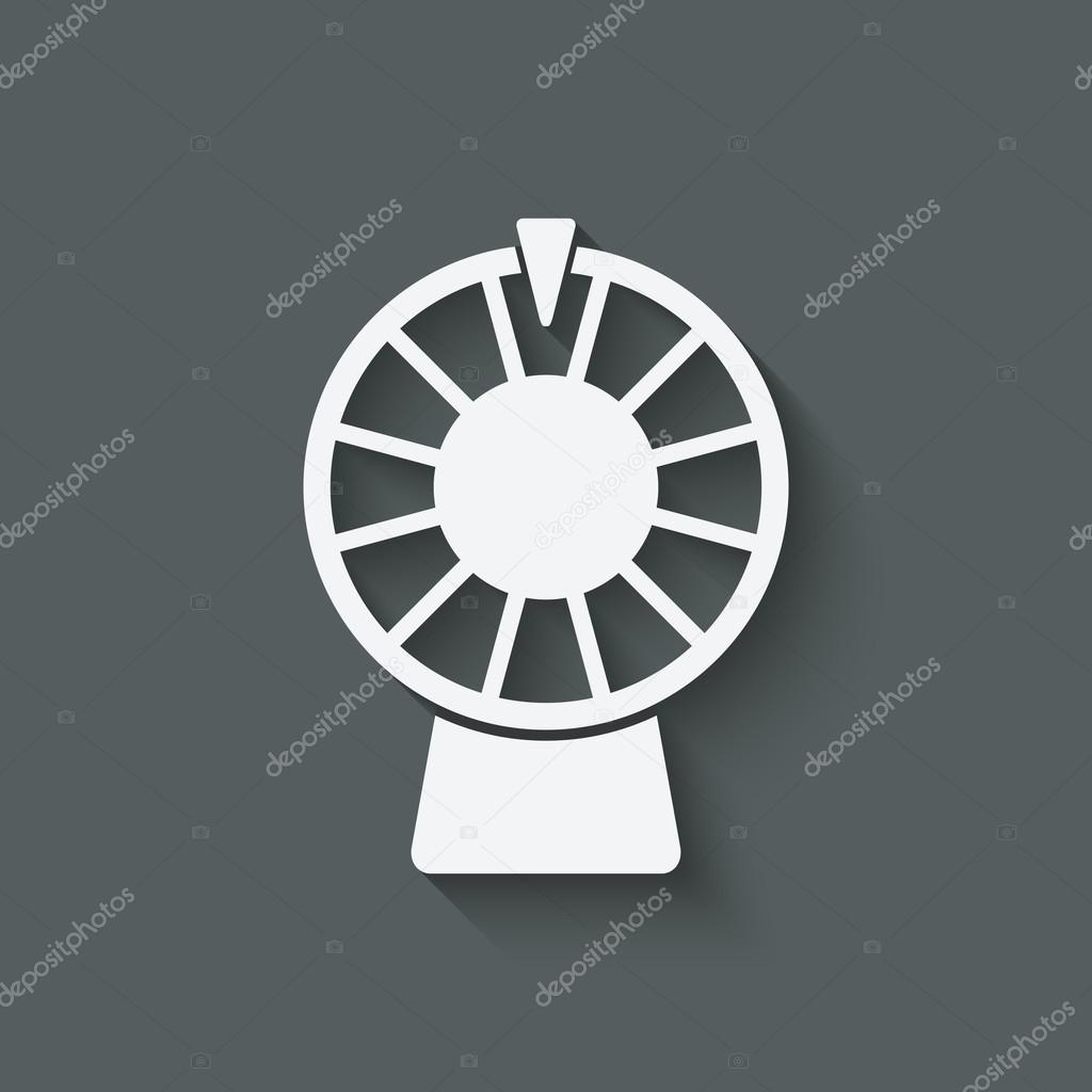 Wheel of fortune symbol. vector illustration - eps 10