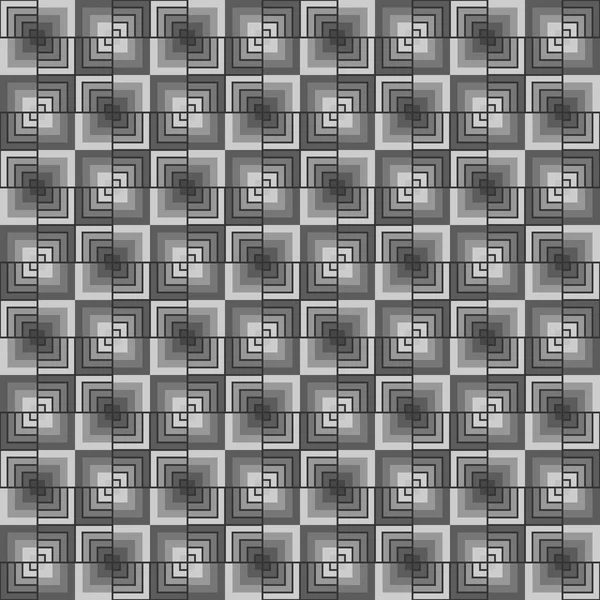 Quadratische nahtlose geometrische Muster — Stockvektor