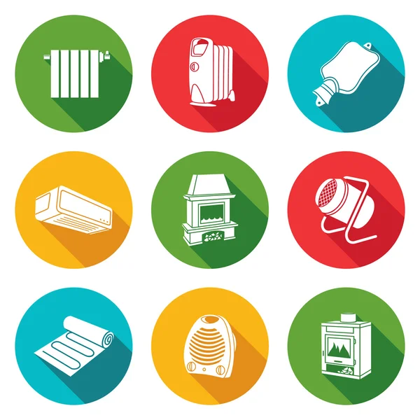 Climate, equipment Icons Set. Vector Illustration. — Stock Illustration Climate, equipment Icons Set. Vector Illustration. Royalty Free Stock Illustrations