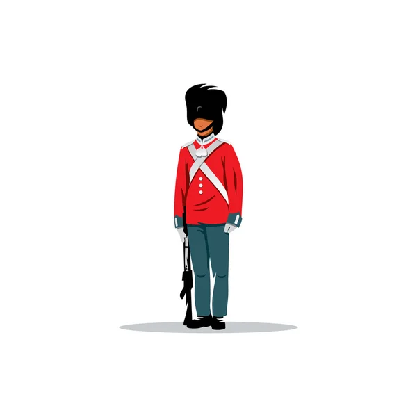 Guardia Real Británica. Ilustración vectorial . — Archivo Imágenes Vectoriales