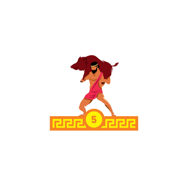 Fifth feat of Heracles logo