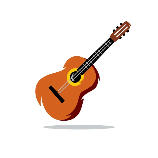 Illustrazione del fumetto della chitarra vettoriale . — Vettoriale Stock