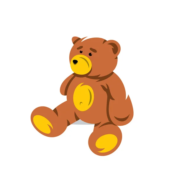 Teddy Bear Vector Cartoon Ilustração . — Vetor de Stock