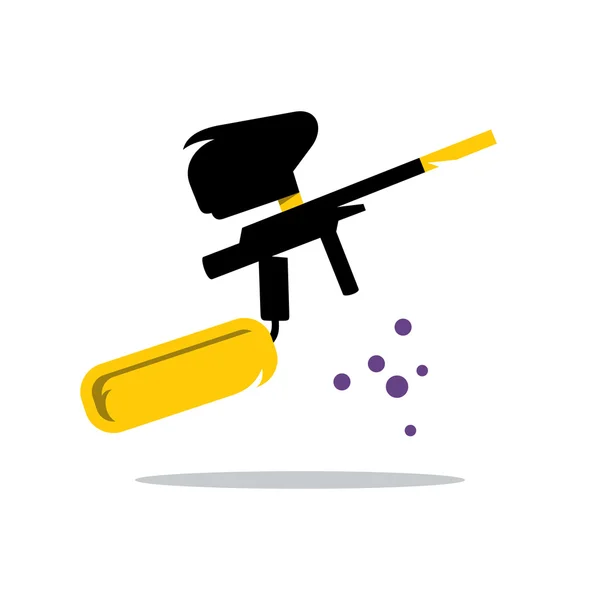 Vector Paintball Gun Cartoon Ilustração . —  Vetores de Stock