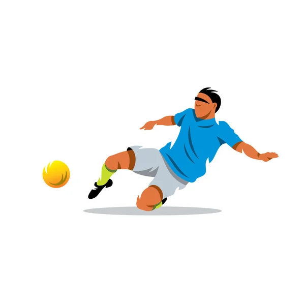 Vector Soccer player Cartoon Illustration. — Stock Vector