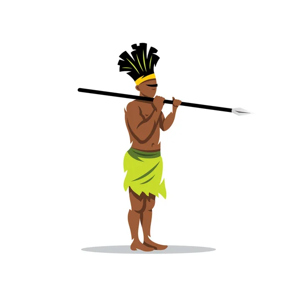 Afrikaanse aborigine illustratie. — Stockvector