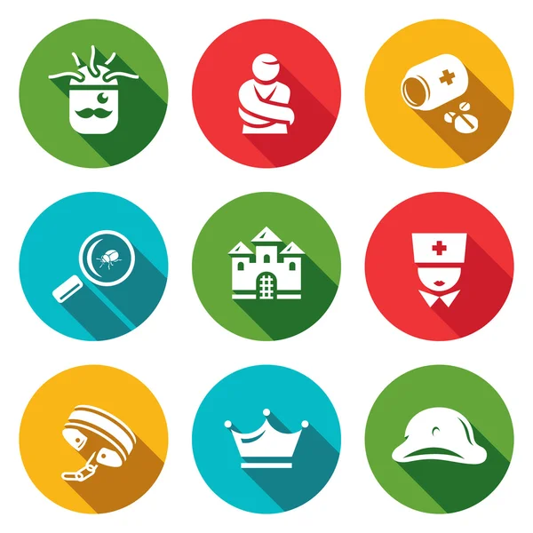 Set of Nuthouse Icons — Stock Vector