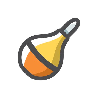 Enema. Plastik Clyster Vektör Simgesi Çizim Çizimi