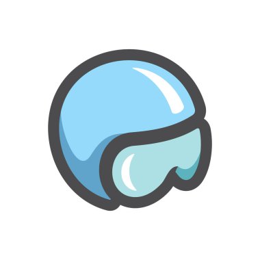 Askeri Uçuş Miğfer Vektör Simgesi Çizim Çizimi