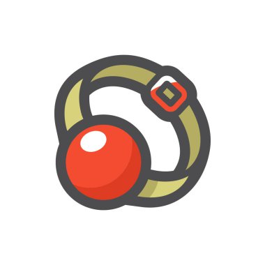 Top Gag aksesuar Vektör simgesi Çizgi Filmi illüstrasyonu