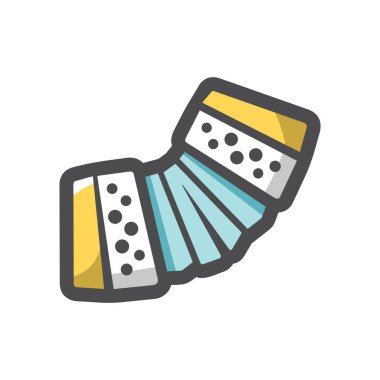 Harmonik Klasik Bayan Vektör Simgesi Çizim Çizimi.