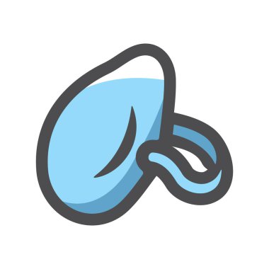 Tıbbi Maske Solunum Vektör Simgesi Çizim Çizimi.