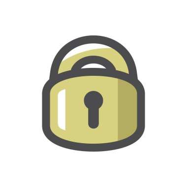 Kilitleme kapısı Vektör simgesi Çizgi Filmi illüstrasyonuName