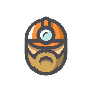 Miğfer Vektörü simgesinde Tesisatçı Adamlar Çizim Çizimi