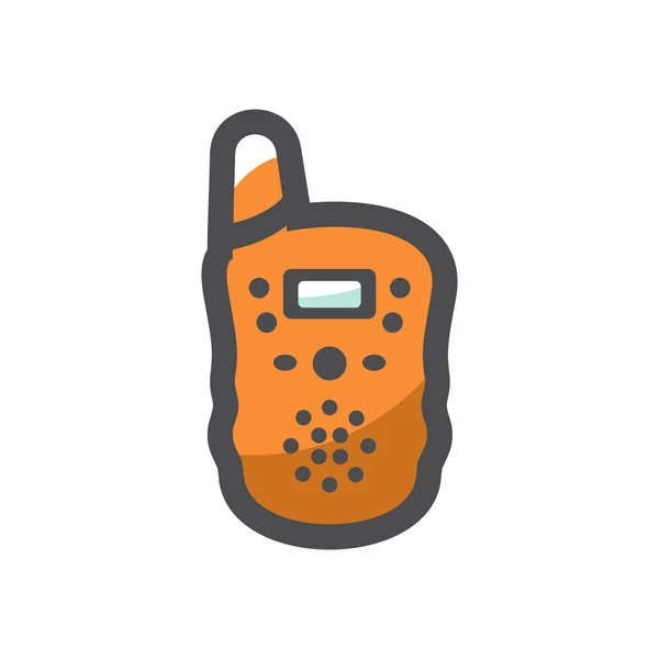 Walkie Talkie Gerät Vektorsymbol Cartoon Illustration — Stockvektor