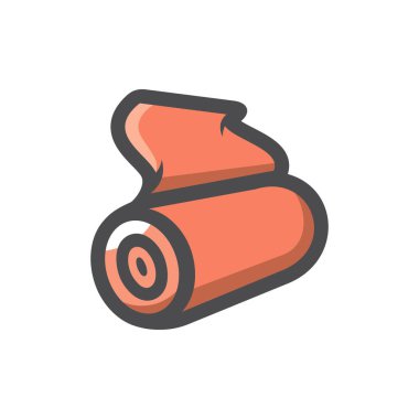 Rolls of Matter. Textile. Vector icon Cartoon illustration.