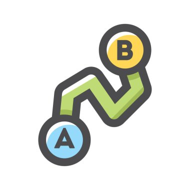 Directions From Point A To Point B ✓ Map Point B Free Vector Eps, Cdr, Ai, Svg Vector Illustration Graphic Art