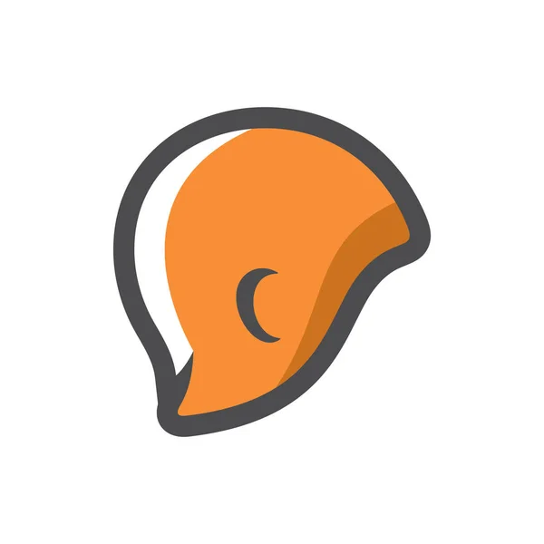 Swimming orange Cap Vector icon Cartoon illustration. — Stockový vektor