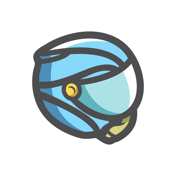 Protective Ski Helmet Vector icon Cartoon illustration — Stockový vektor